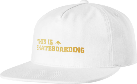Emerica This Is Skateboarding Snapback White