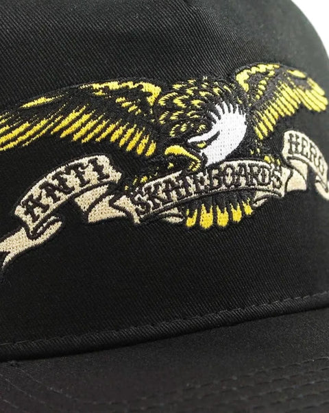 Antihero Skateboards Eagle Embroided Trucker Black