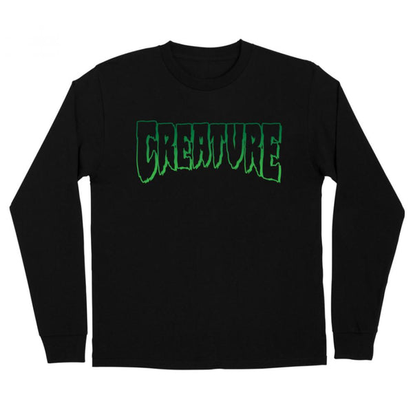 Creature LS T-Shirt Logo Outline Black