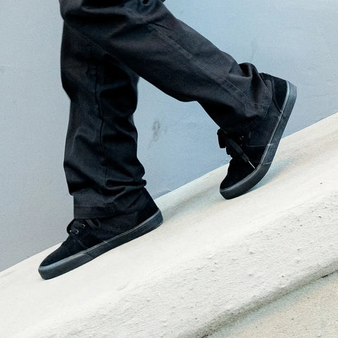 Etnies Barge LS Skate Shoes Black Dirty Wash