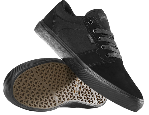 Etnies Barge LS Skate Shoes Black Dirty Wash