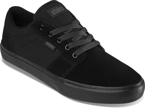 Etnies Barge LS Skate Shoes Black Dirty Wash