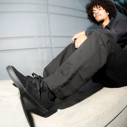Etnies Barge LS Skate Shoes Black Dirty Wash