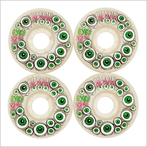 Heroin wheels Eyes Glow 99a green 52mm