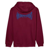 Independent Hood Carved Span maroon
