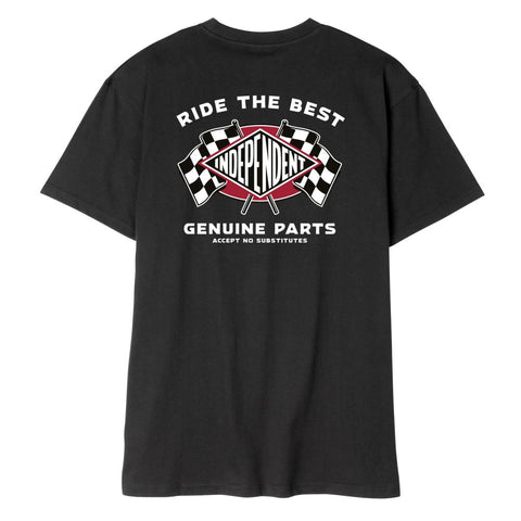 Independent T-Shirt GP Flags Black