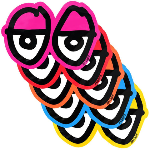 Krooked Skateboards Eyes Diecut Sticker L