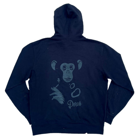 Perus Smoking Monkey Hoody Black