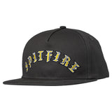 Spitfire Snapback Old E Arch Charcoal