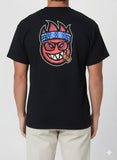 Thrasher x Spitfire T-Shirt Big Head Outline Black