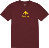Emerica Pavement Tee Burgundy