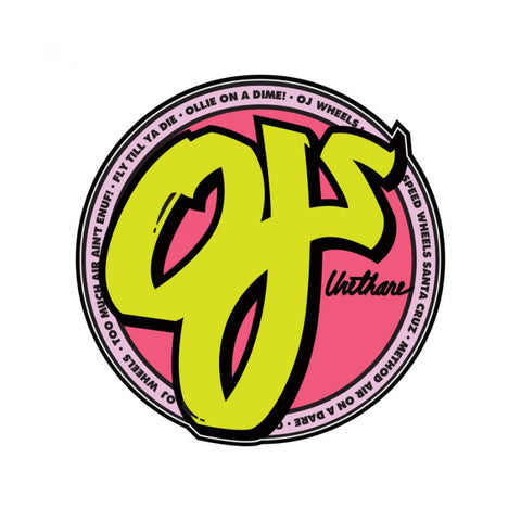 OJ Classic Neon 3" Yellow Red