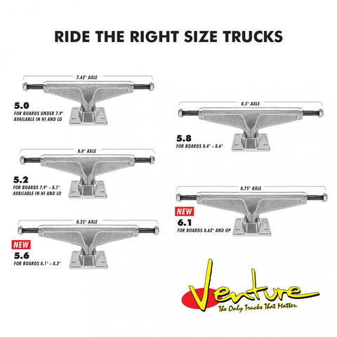 Venture Truck Crockett Pro 5.6in Black